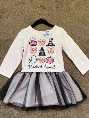 Nina Pink & Black 'Wicked Sweet' Halloween Tutu Dress